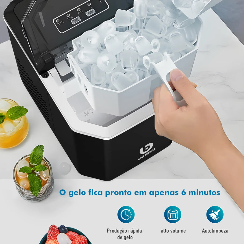 Máquina de Gelo Automática Portátil