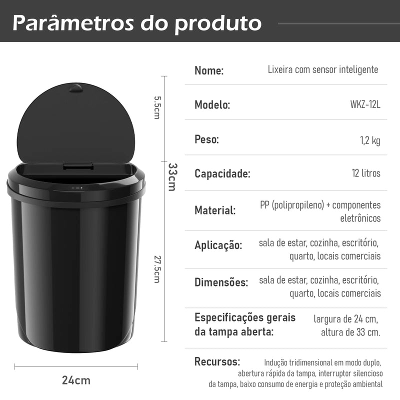 Lixeira Inteligente com Sensor Automático