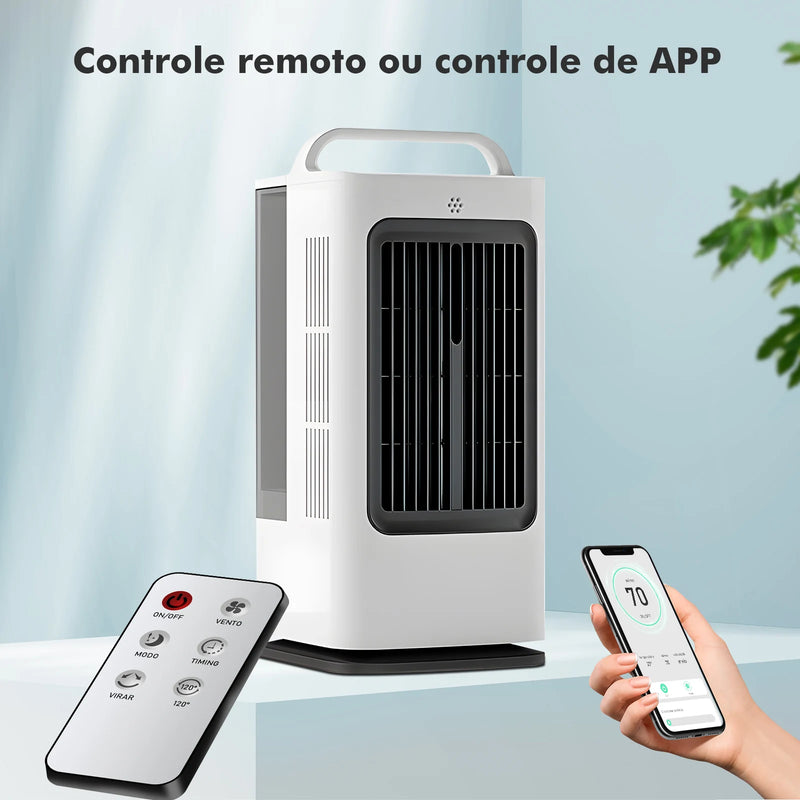 Mini Ventilador Portátil 3 em 1