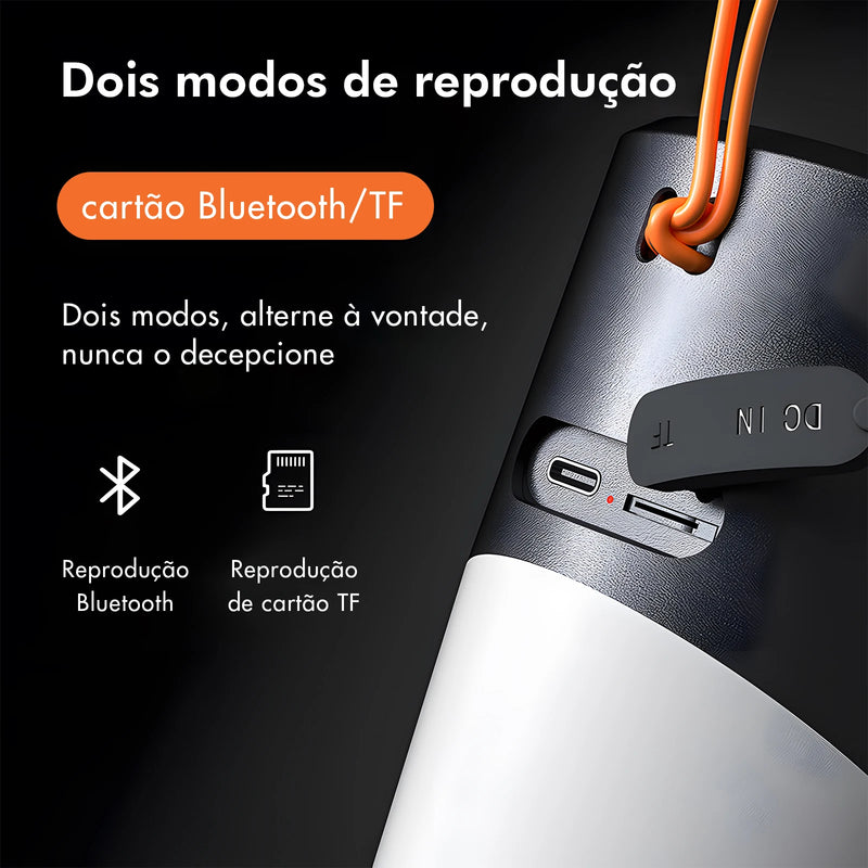 Caixa de Som Bluetooth Resistente à Água