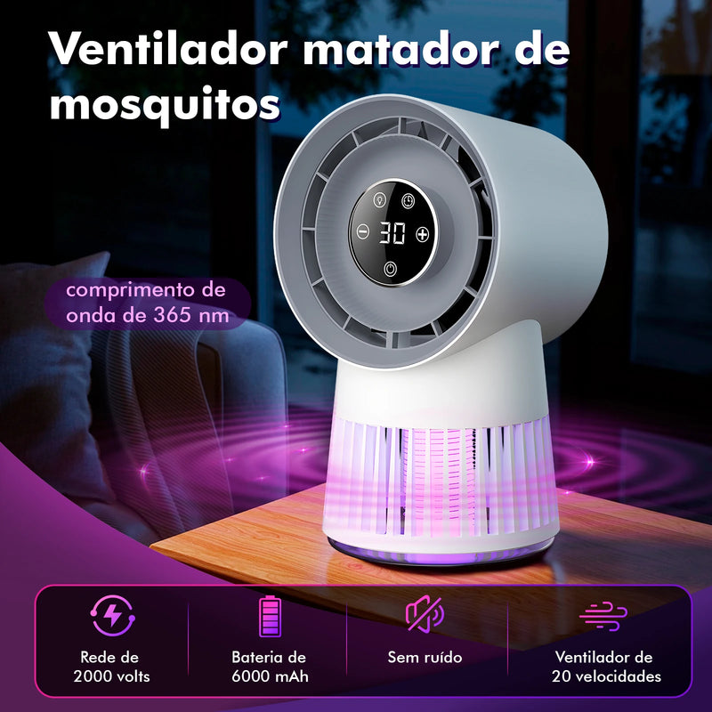 Mata-Mosquitos com Bateria Recarregável