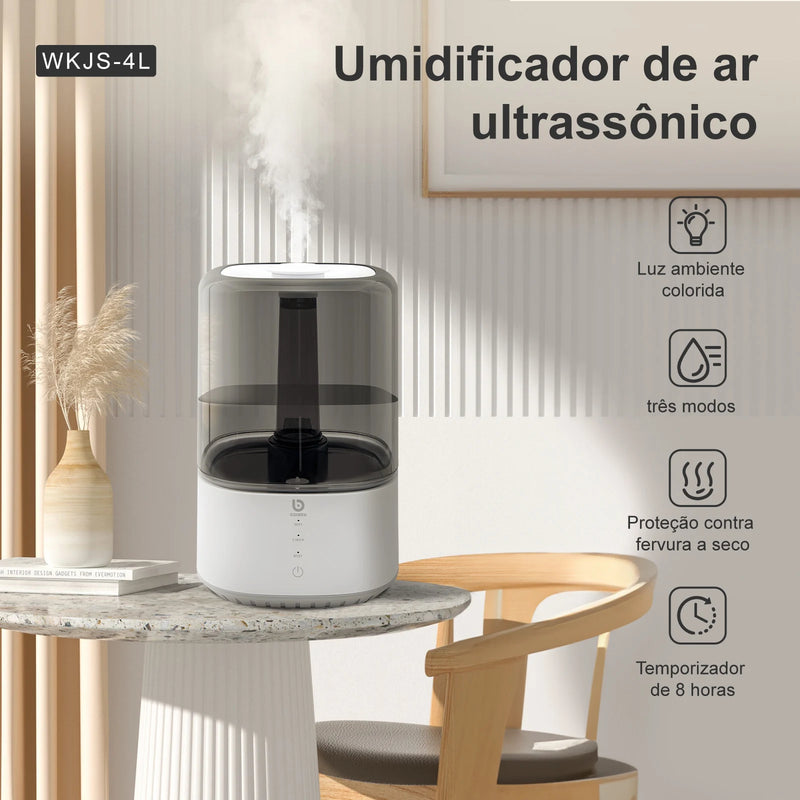 Umidificador e Purificador de Ar Inteligente