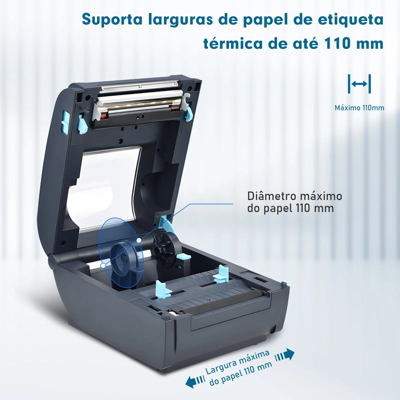 Impressora Portátil Térmica Bluetooth