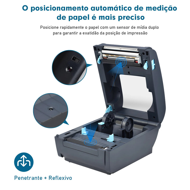 Impressora Portátil Térmica Bluetooth